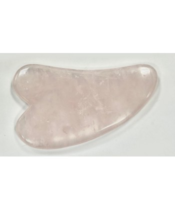 MASAJEADOR PLANO DE CUARZO ROSA (TIPO GUA SHA)